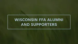 Supporting Wisconsin FFA Alumni & Supporters Association