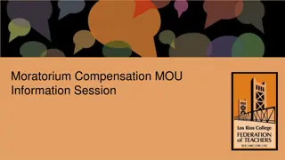 Moratorium Compensation for Faculty Compliance