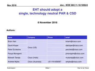 IEEE 802.11 EHT Development Proposal for Enhanced Standards