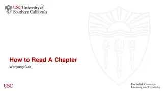 Strategies on Reading a Chapter Effectively