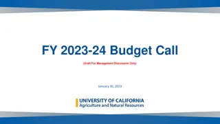 California State Budget Proposals and Process Overview