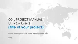 International Collaboration Project Manual for Entrepreneurship Studies