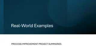 Real-World Process Improvement Project Summaries