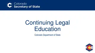 Colorado Department of State Public Data Education and Resources