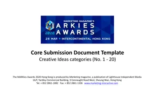 Highlighting Creative Ideas for MARKies Awards 2020 in Hong Kong