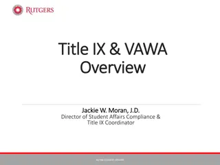 Title IX and VAWA: A Comprehensive Overview