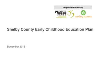 Improving Early Childhood Education in Shelby County: 2015 Plan Overview