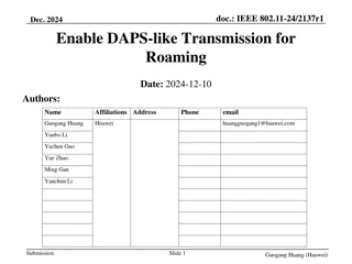 Implementing DAPS-Like Transmission for Enhanced Roaming Efficiency