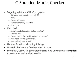 Exploring C Bounded Model Checker: Verifying ANSI-C Programs