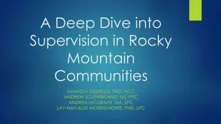 Supervision in Rocky Mountain Communities