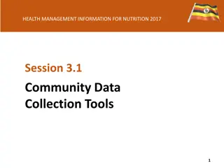Community Data Collection Tools for Nutrition Management