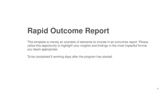 Insights and Findings in Rapid Outcome Report Template