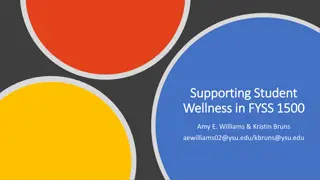 Supporting Student Wellness in FYSS: Neurobiology & Stress