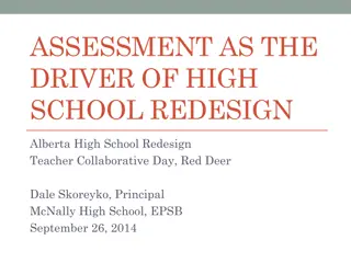 Assessment as the Key Driver of High School Redesign