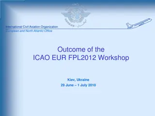 ICAO EUR/NAT Office Workshop Outcomes Kiev, Ukraine 2010