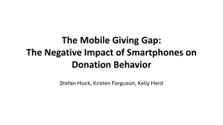Impact of Smartphones on Donation Behavior: Bridging the Mobile Giving Gap