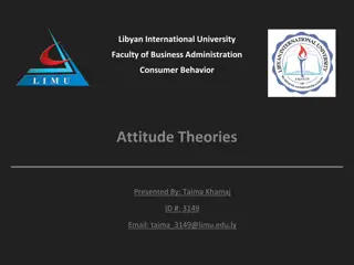 Attitude Theories in Consumer Behavior