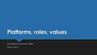 Platforms, Roles, Values in Public Agency