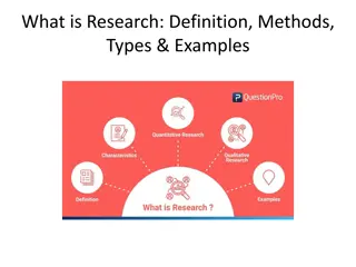 Research Methods and Examples