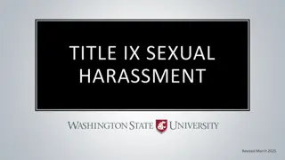 Title IX Sexual Harassment - Revised March 2025