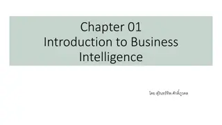 Business Intelligence and BI Applications