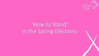 Guide to Spring Elections and Sabbatical Officers at University of Stirling