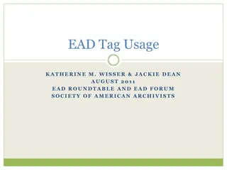Usage Statistics and Analysis in Electronic Archival Description