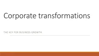 Achieving Business Growth Through Corporate Transformations