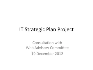 University of Waterloo IT Strategic Plan Project Overview