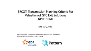 ERCOT Transmission Planning Criteria - Valuation of GTC Exit Solutions