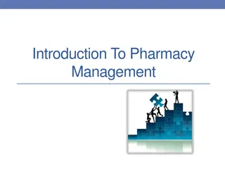 Pharmacy Management Fundamentals and Practices
