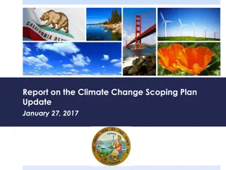 Climate Change Scoping Plan Update & GHG Reduction Targets Summary