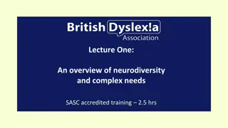 Neurodiversity: Co-Occurring Conditions Overview