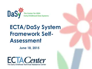 ECTA/DaSy System Framework Self-Assessment for Improvement Planning