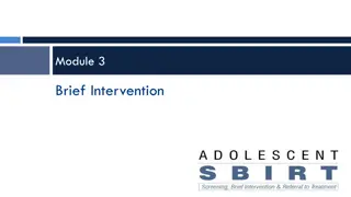 Adolescent Brief Intervention Strategies