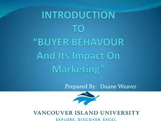 Buyer Behavior in Market Segmentation