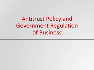 Business Antitrust Regulations and Competition Measures