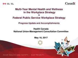 Progress Update on Multi-Year Mental Health & Wellness in the Workplace Strategy