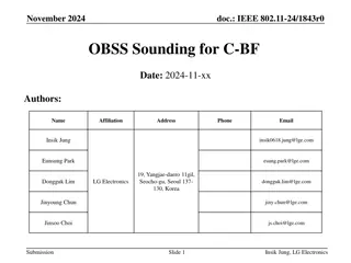 Enhancing OBSS Sounding for Coordinated Beamforming in IEEE 802.11-24