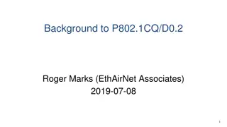 Background to P802.1CQ Study Group and Standard Development