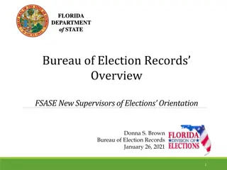 Florida Department of State Bureau of Election Records Overview