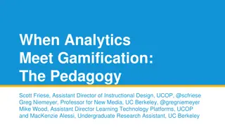 When Analytics Meet Gamification in Online Pedagogy: Insights and Strategies