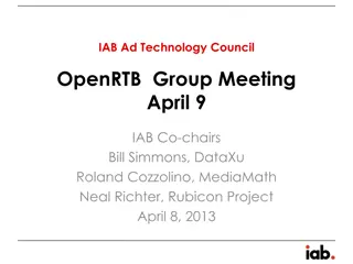 OpenRTB Group Meeting and Governance Highlights