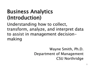 Optimizing Business Decision-Making through Analytics and Data Interpretation
