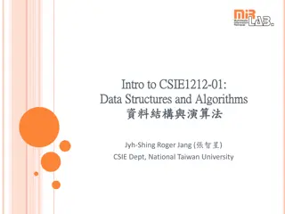 Master Data Structures and Algorithms with Professor Jyh-Shing Roger Jang