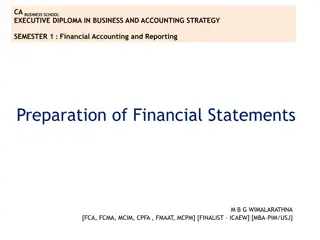 Financial Statements Preparation and Reporting for Business Success