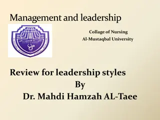 Leadership Styles: Democratic, Autocratic, Laissez-Faire
