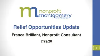 Updates on Relief Opportunities for Nonprofits in Maryland and Montgomery County