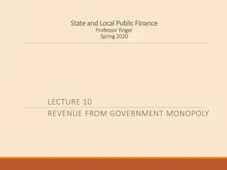 Revenue from Government Monopoly in Public Finance