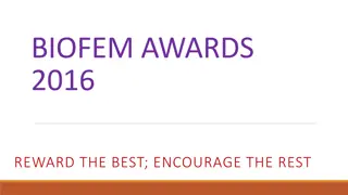 Celebrating Excellence: BIOFEM Awards 2016 Highlights and Recognitions